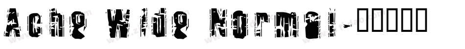 Ache Wide Normal字体转换
